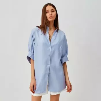 Рубашка женская MINAKU: Casual collection цвет голубой, р-р 42