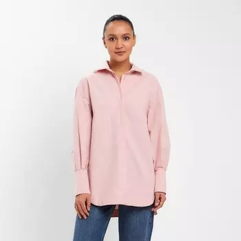 Рубашка женская MINAKU: Casual Collection, размер 48, розовый