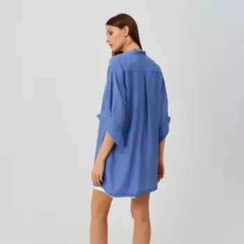 Рубашка женская MINAKU: Casual Collection, размер 44, синий