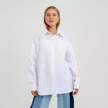 Рубашка женская MINAKU: Casual Collection, размер 48, белый