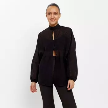 Рубашка женская MINAKU; MINAKU: Enjoy цвет черный, р-р 46-48