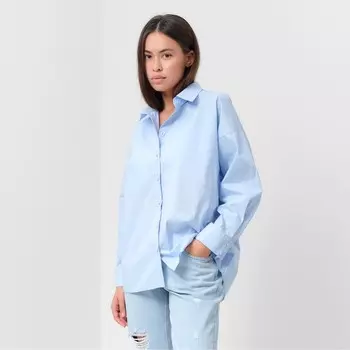 Рубашка женская MIST: Classic Collection, размер 46, голубой