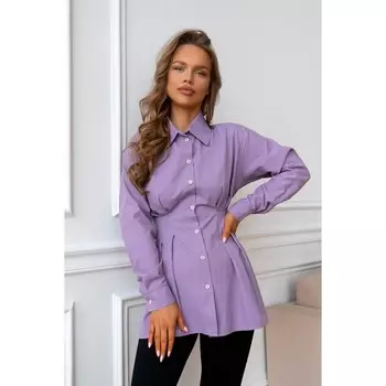Рубашка женская, размер 44, цвет сиреневый 5614