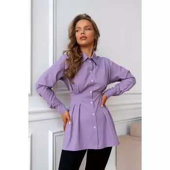 Рубашка женская, размер 46, цвет сиреневый 5614