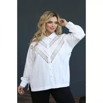 Рубашка женская, размер 48, цвет белый