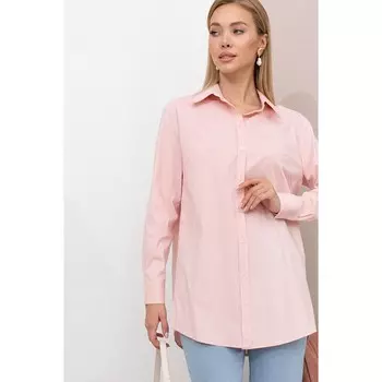 Рубашка женская, размер 58, цвет розовый
