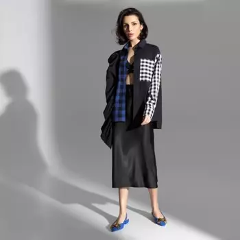 Рубашка женская «в стиле пэчворк», размер 50