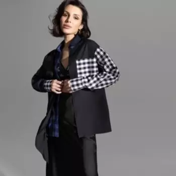 Рубашка женская «в стиле пэчворк», размер 54