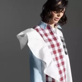 Рубашка женская «в стиле пэчворк», размер 54