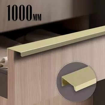 Ручка CAPPIO RT001AU, L=1000 мм, м/о 960 мм, цвет сатиновое золото