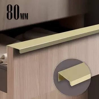 Ручка CAPPIO RT001AU, L=80 мм, м/о 64 мм, цвет сатиновое золото