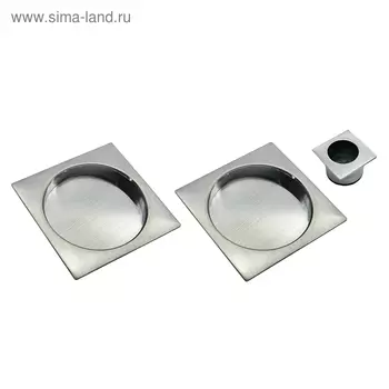 Ручка для раздвижных дверей MHS-2 SC, пальчиковая, цвет матовый хром, 2 шт.