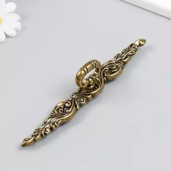 Ручка для шкатулки латунь "Антиквариат. Корни" 2,3х17х3,6 см