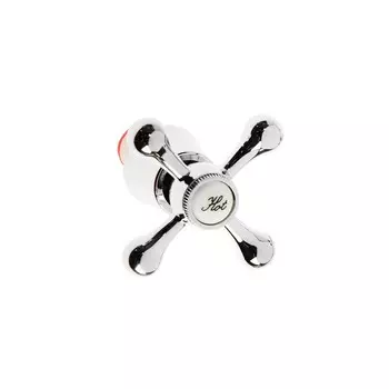 Ручка для смесителя ZEIN Z001K, с кран-буксой 1/2", цинк, цвет хром