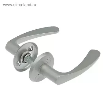 Ручка дверная "Фабрика Замков" 019 SC, цвет матовый никель