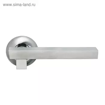 Ручка дверная MORELLI MH-18 SC/CP, цвет мат.хром/хром