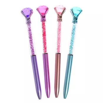 Ручка гелевая-прикол Calligrata "Блеск кристалл", МИКС