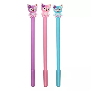 Ручка - прикол гелевая Calligrata «Котик», МИКС