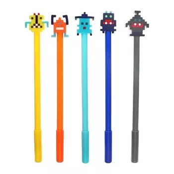 Ручка - прикол гелевая Calligrata «Пиксели», МИКС