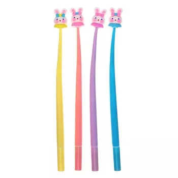 Ручка - прикол гелевая Calligrata «Зайка», МИКС