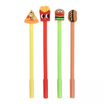 Ручка - прикол гелевая «Фастфуд», МИКС