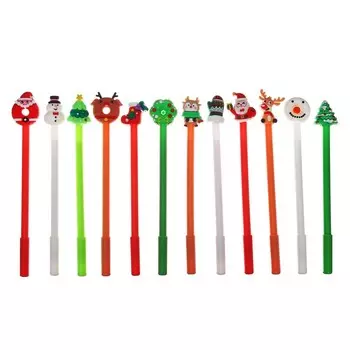 Ручка - прикол гелевая Calligrata «Новый год», неавтоматическая, чёрные чернила, 0.38 мм, подарочная, МИКС