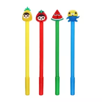 Ручка - прикол гелевая «Фрукты/Ягоды», синий стержень, МИКС