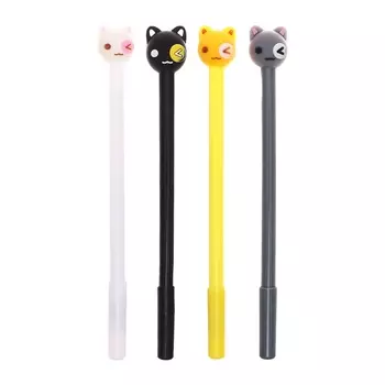 Ручка - прикол гелевая «Кошка», синий стержень, МИКС