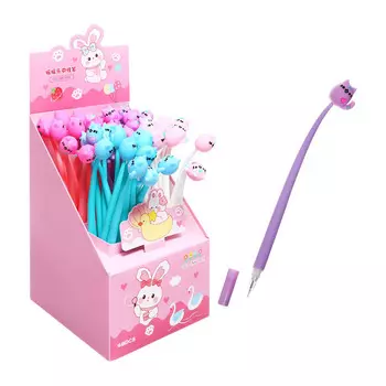 Ручка - прикол гелевая «Котик», синий стержень, МИКС