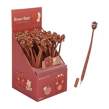 Ручка - прикол гелевая «Мишка», синий стержень, МИКС