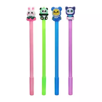 Ручка - прикол гелевая «Зверушки», синий стержень, МИКС