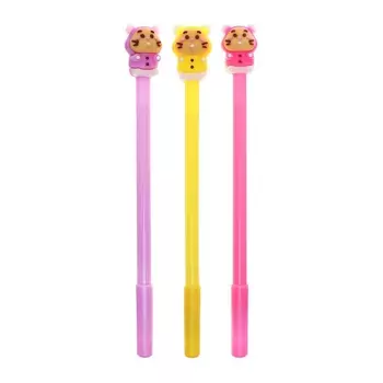 Ручка - прикол гелевая «Зверушки», синий стержень, МИКС