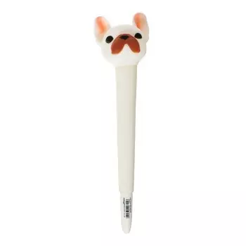 Ручка гелевая-прикол, стержень синий "Бульдог №2"