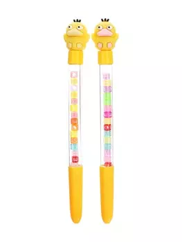 Ручка гелевая - прикол, «Утка», с кубиками, МИКС