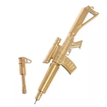 Ручка - прикол гелевая, «Винтовка», стержень синий