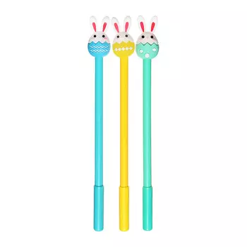 Ручка - прикол гелевая «Зайка» МИКС