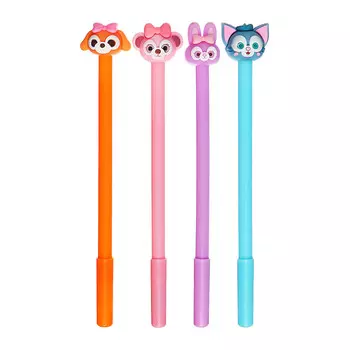 Ручка - прикол гелевая «Зверюшки» МИКС