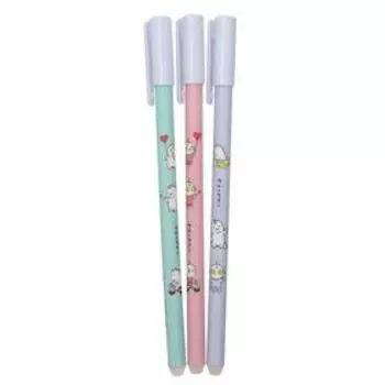 Ручка гелевая со стираемыми чернилами, стержень синий, корпус МИКС