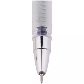 Ручка гелевая Standard, узел 0.5 мм, чернила чёрные, грип, игольчатый стержень