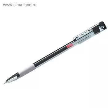 Ручка гелевая Standard, узел 0.5 мм, чернила чёрные, грип, игольчатый стержень