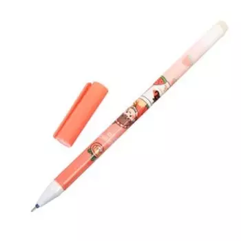 Ручка гелевая СТИРАЕМЫЕ ЧЕРНИЛА, стержень синий 0,38мм, корпус с рисунком МИКС