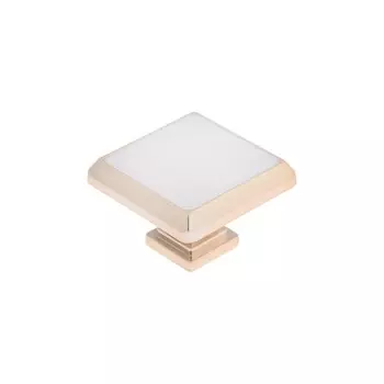 Ручка-кнопка CAPPIO, 35х35 мм, пластик, цвет золото