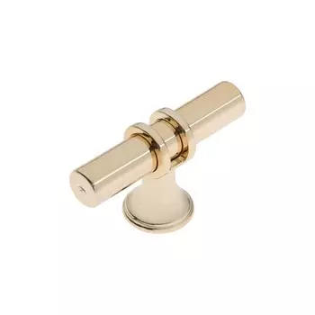 Ручка-кнопка CAPPIO, d=12 мм, пластик, цвет золото