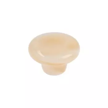 Ручка-кнопка CAPPIO, d=33 мм, акрил, цвет карамельный, 8 шт.