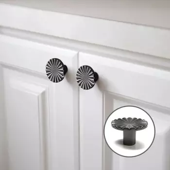 Ручка-кнопка CAPPIO, d=36 мм, цвет графит