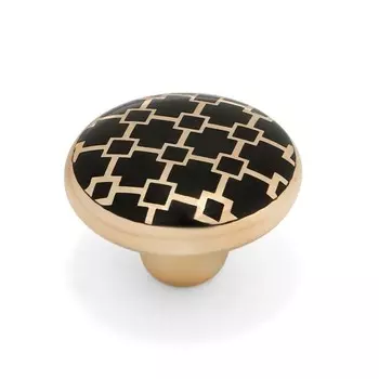 Ручка-кнопка CAPPIO, d=39 мм, цвет золото, 8 шт.