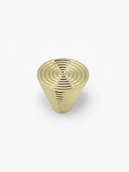 Ручка-кнопка CAPPIO "Лабиринт", цинк, цвет золото