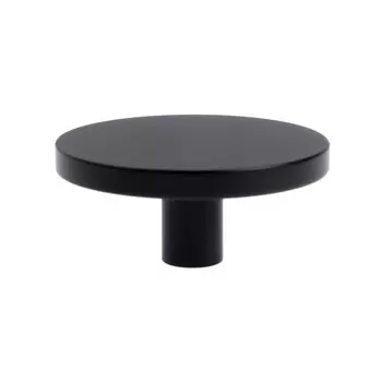 Ручка-кнопка CAPPIO, d=44 мм, h=20 мм, латунь, цвет черный