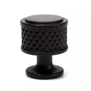 Ручка-кнопка CAPPIO PK104, d=25 мм, пластик, цвет черный