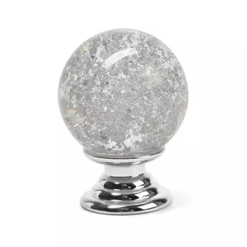 Ручка-кнопка CAPPIO PK106, d=25 мм, пластик, цвет хром